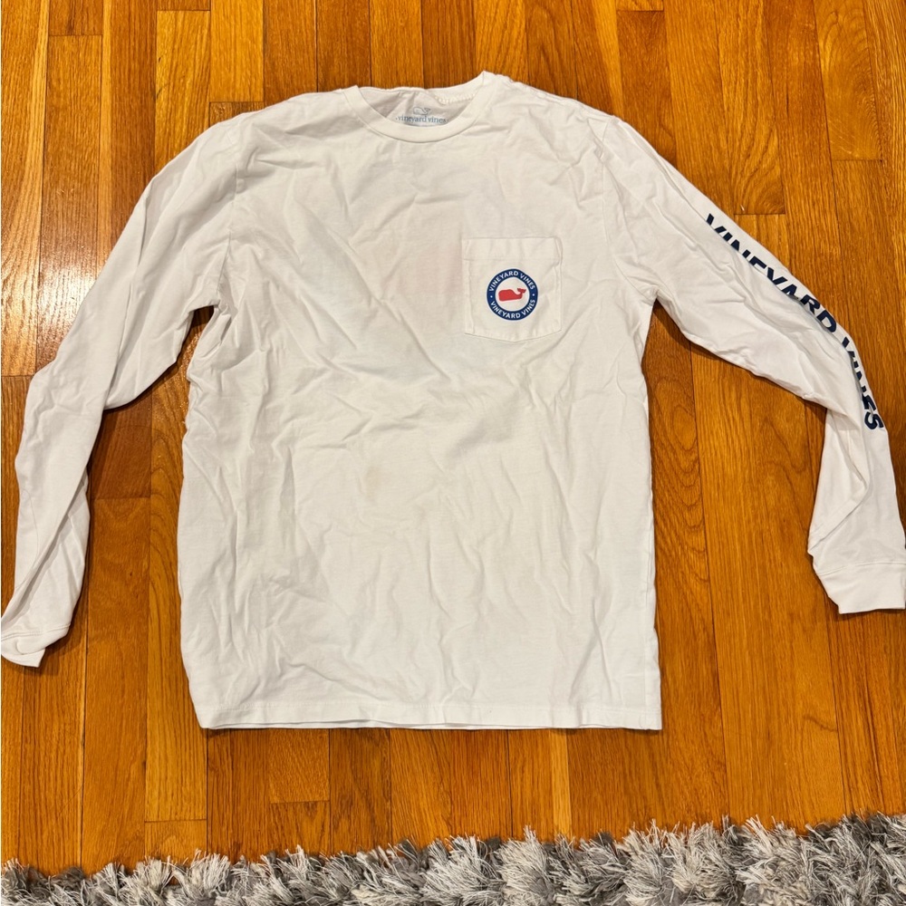 Vineyard Vines White Long Sleeve Men's Shirt